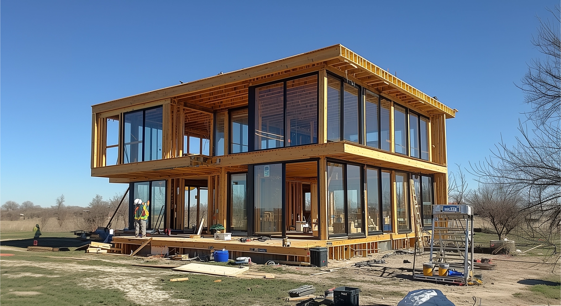 Фотография 2 Полное остекление загородного дома