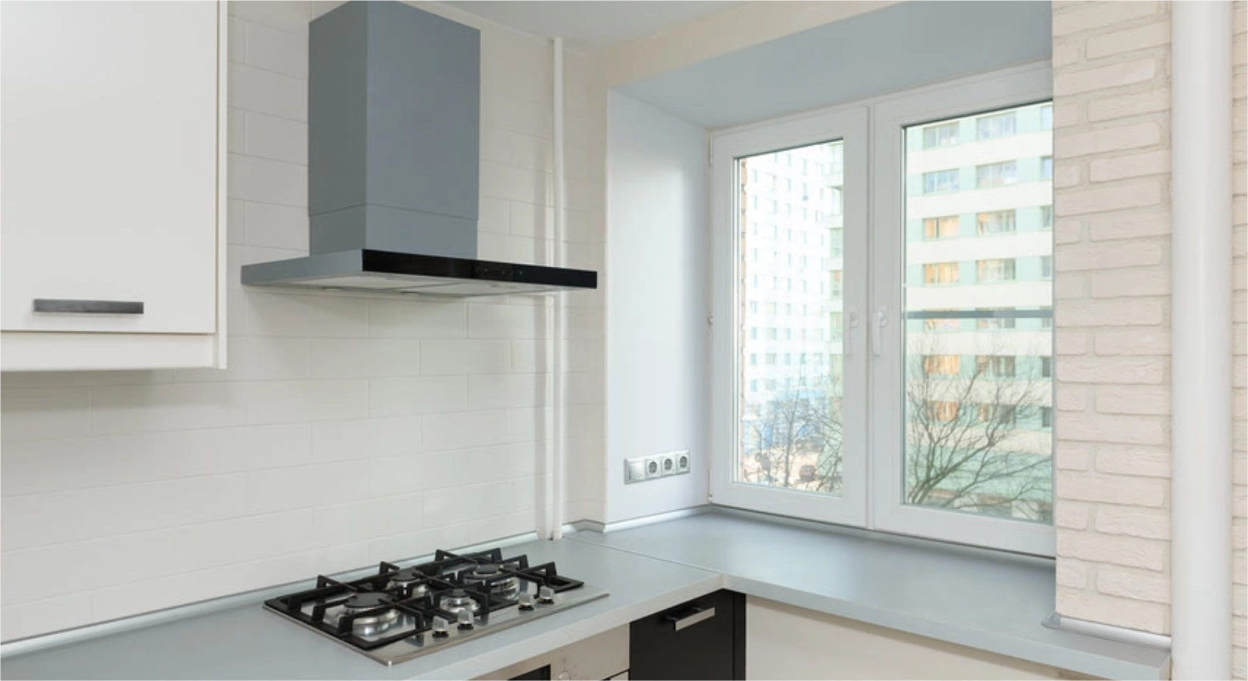 Фотография 1 Пластиковое окно VEKA WHS на кухню