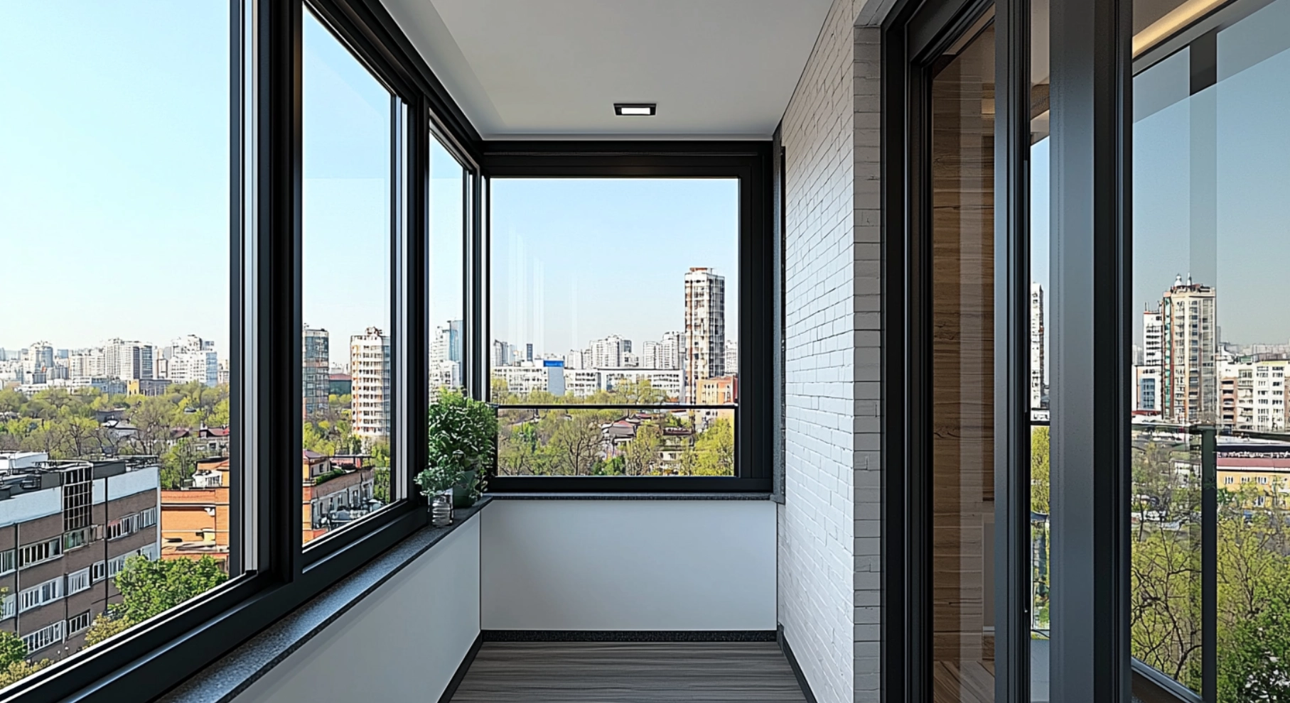 Фотография 0 Холодное остекление лоджии 