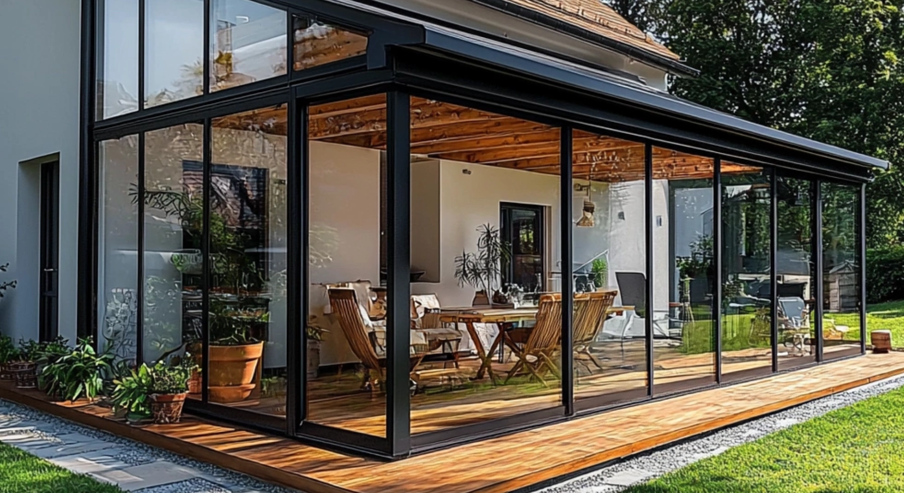 Фотография 0 Остекление террасы дома в СНТ «Весна»