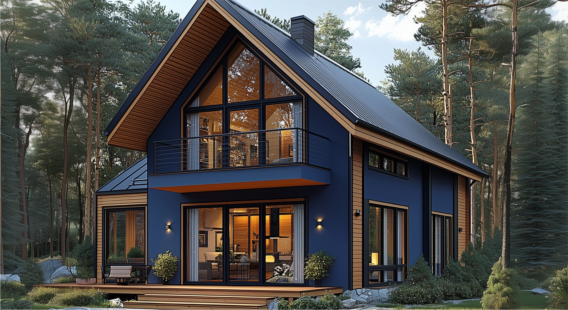 Фотография 1 Остекление загородного дома под ключ