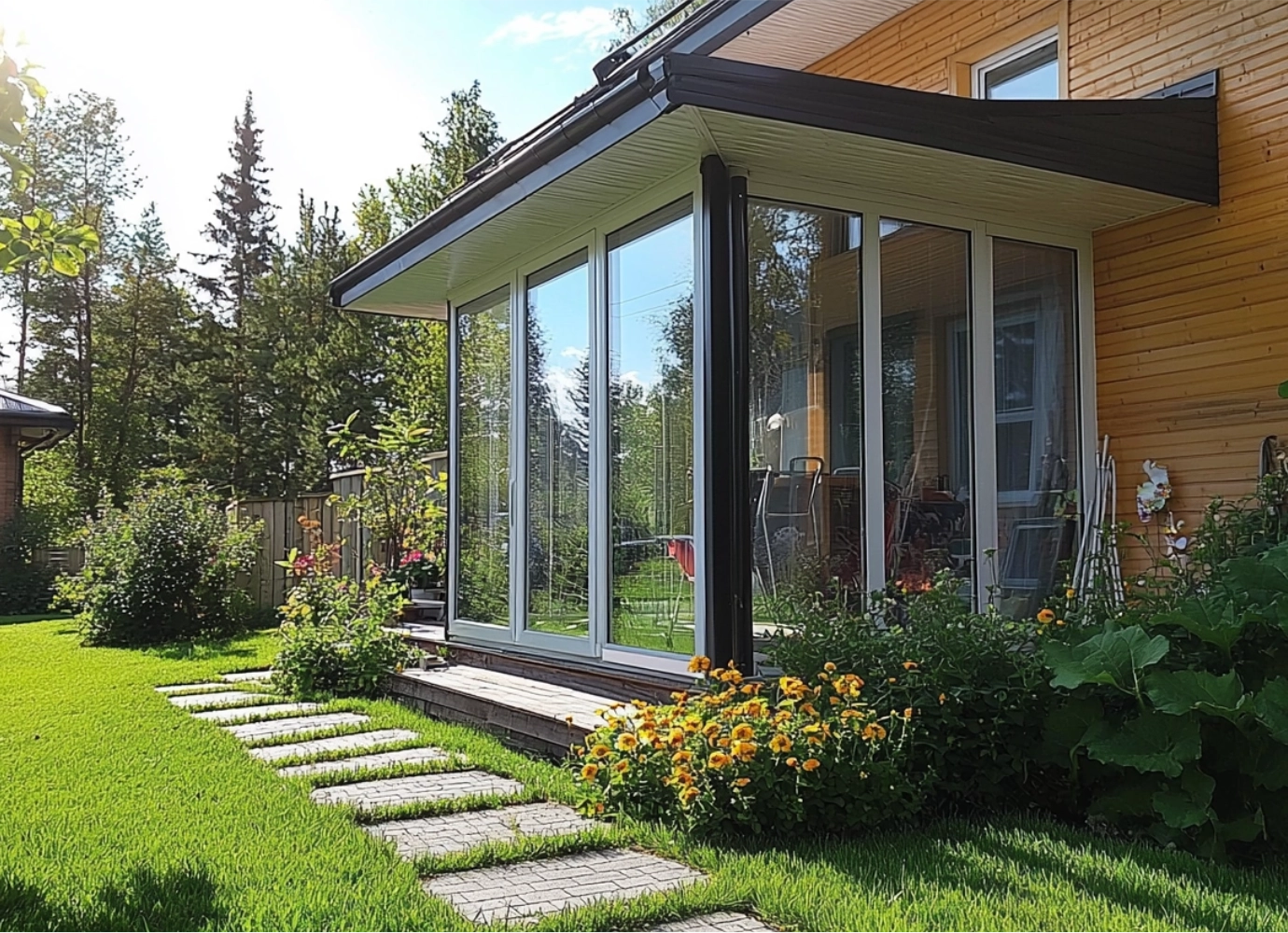 Остекление входных групп